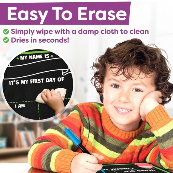 ~First and Last Day of School Board Sign with Liquid Chalk Markers Pack~ - Picture 5 of 8